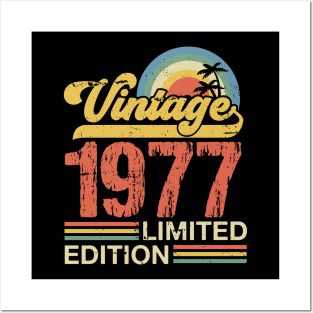 Retro vintage 1977 limited edition Posters and Art